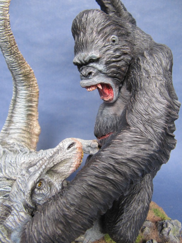 Diorama Kong vs T.Rex.