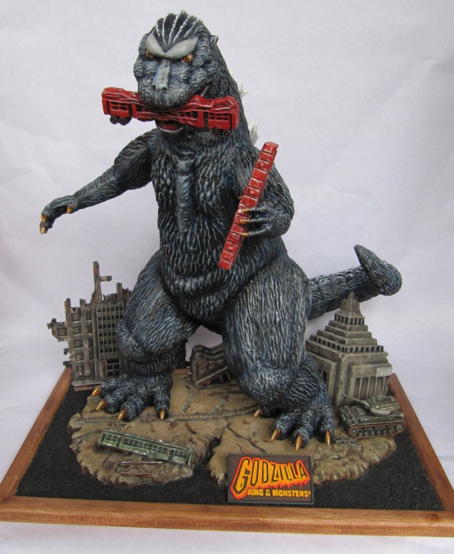 Diorama Godzilla.