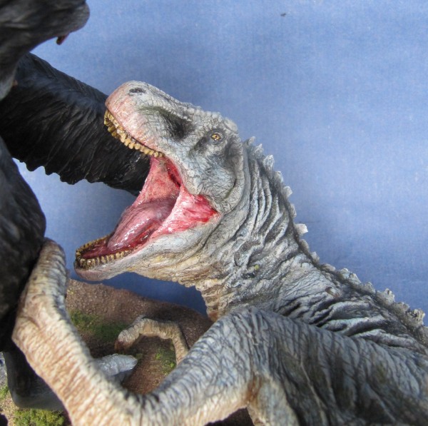 Diorama Kong vs T.Rex.