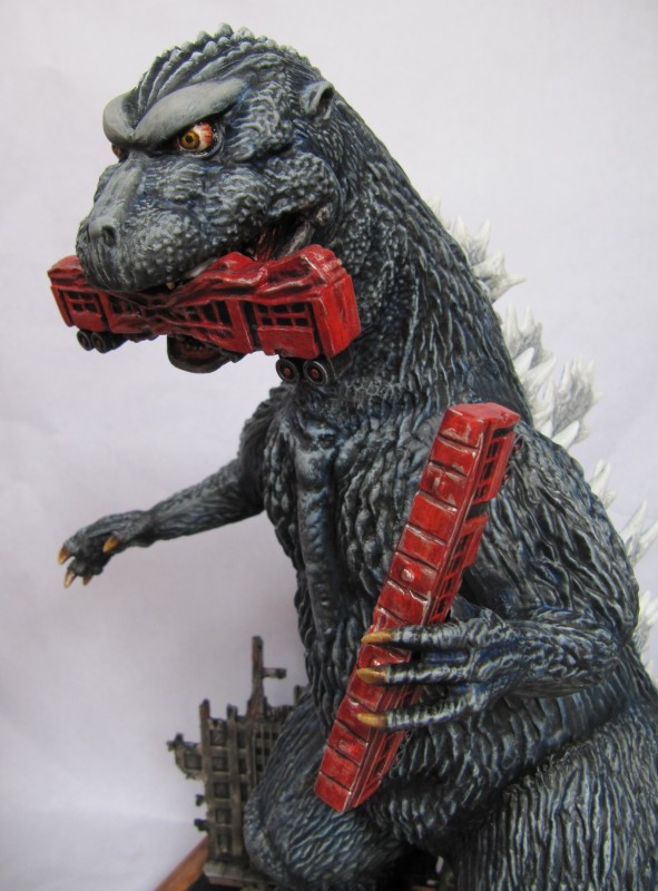 Diorama Godzilla.