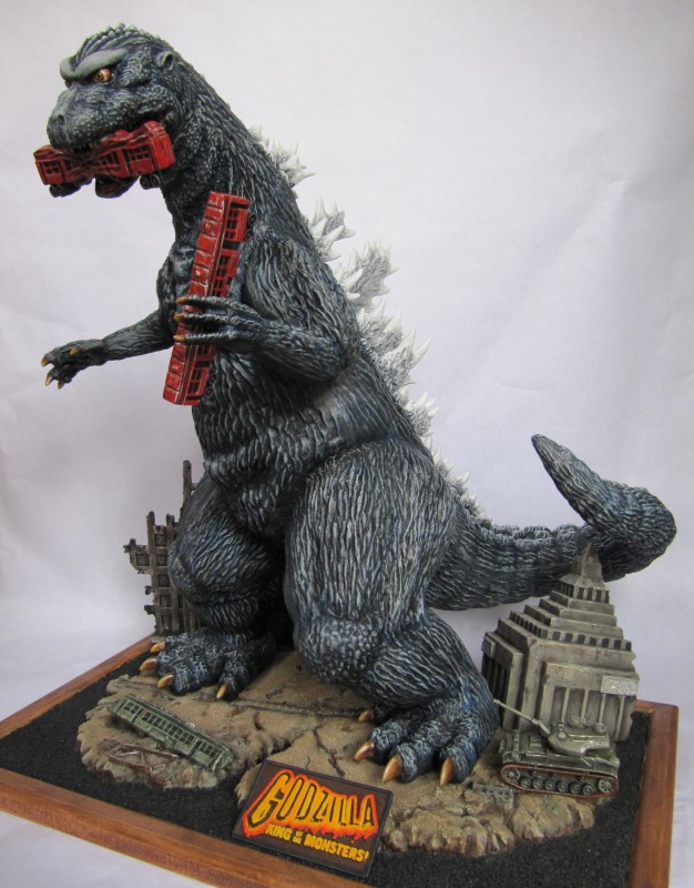 Diorama Godzilla.