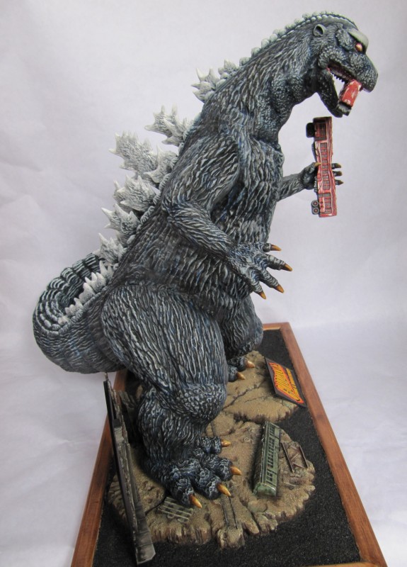 Diorama Godzilla.